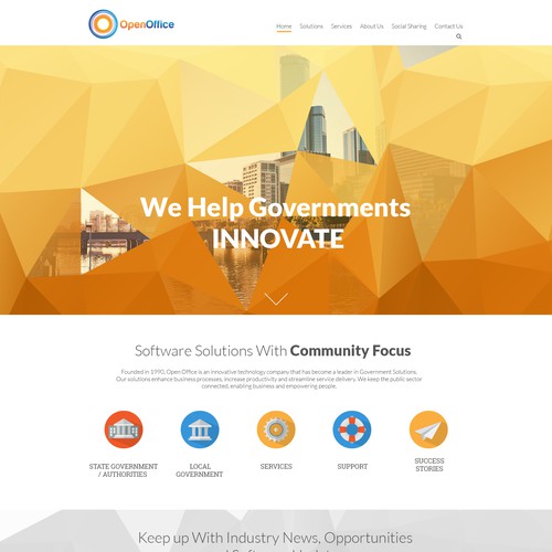 Web Design for Software solutions company
