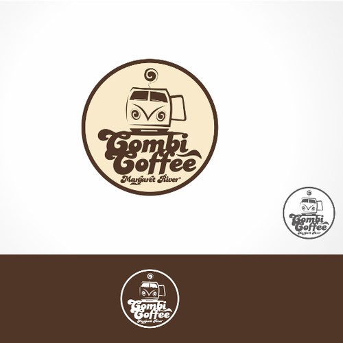 Create a logo design for a mobile coffee van