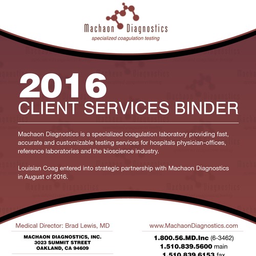 Machaon Diagnostics Binder Cover