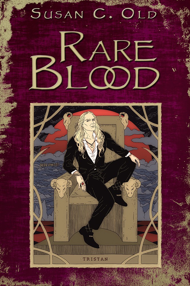 Vampire romance book cover using supplied art