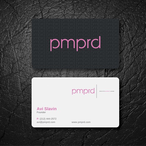 Minimal business card design
