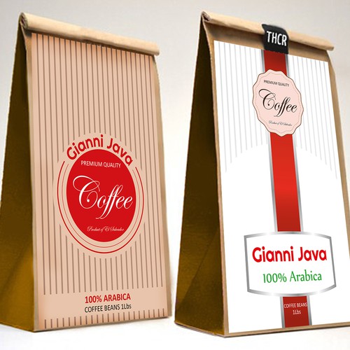 Design a package for a coffee brand, Gianni Java