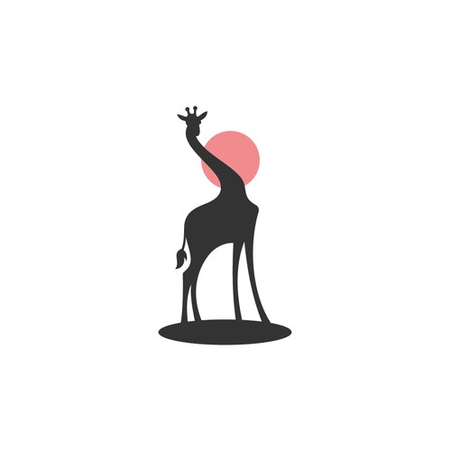Giraffe logo, Animal logo design