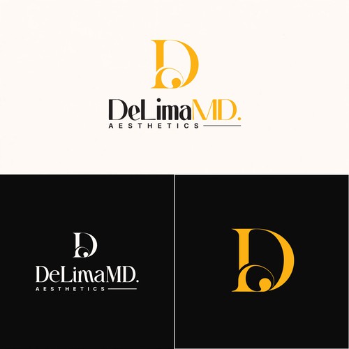 DeLimaMD Aesthetics Logo Design