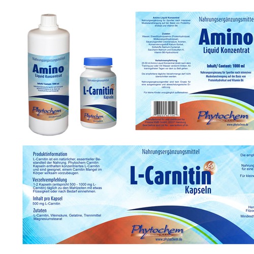 Etiquetas Amino L-Carnitin