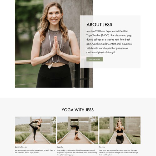 Mindful Modern Design for Yoga Instructor