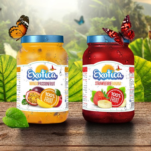 Create an eye catching label, for a Smoothie brand.