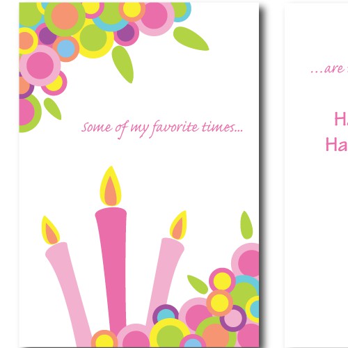 Birthday card design