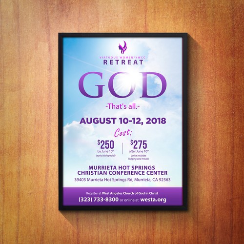 Christian Retreat Poster