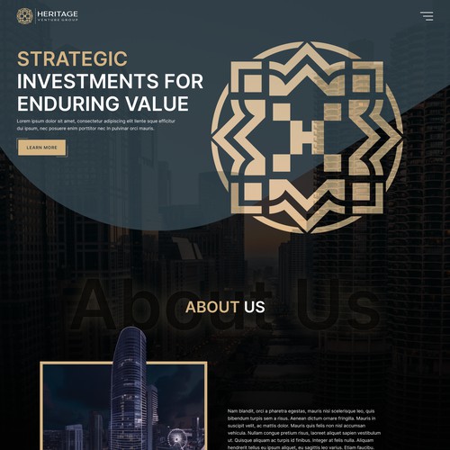Investment firm needs landing page