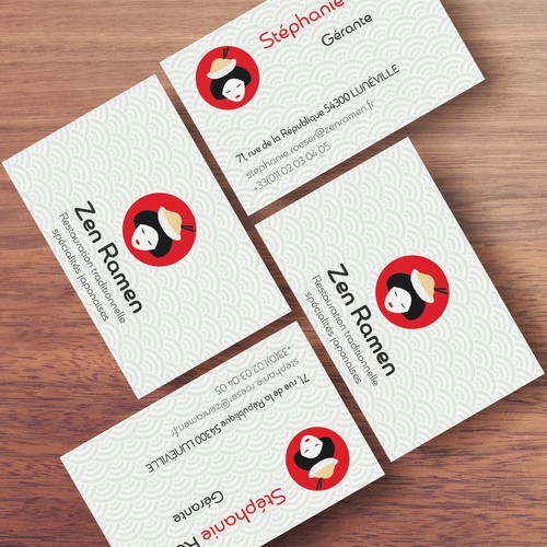 Ramen restaurant business card