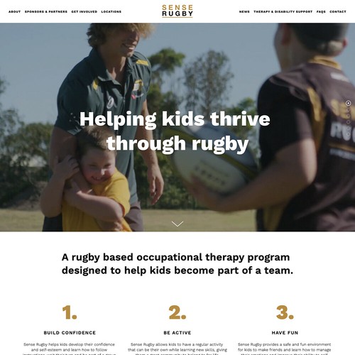 Sense Rugby - Responsive Website
