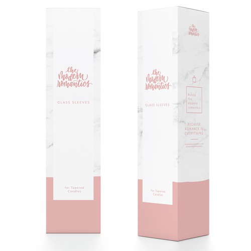 The Modern Romantics Candle Sleeves Packaging