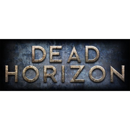 Horror Novel logo, Zombie fiction called Dead Horizon