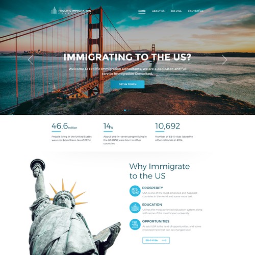 Design for Prolific Immigration Consultants