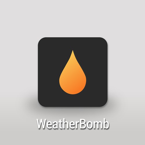 An innovative icon for an innovative app - WeatherBomb