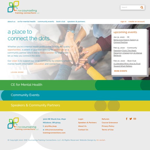 Website Design For Northwestern Counseling Training Connections
