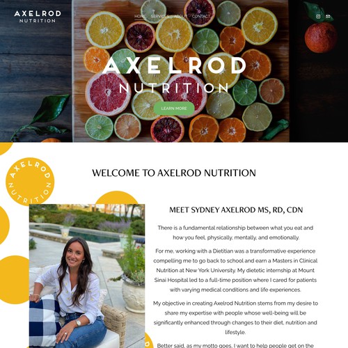 Nutritionist: Axelrod Nutrition 