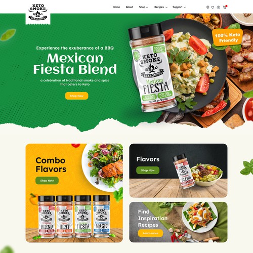 Seasoning Product Website Design