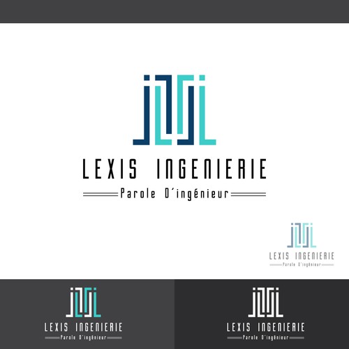 Concept logo designed for Lexis Ingeniearia