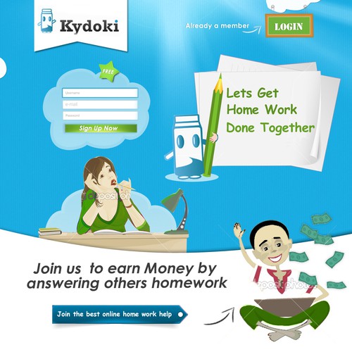 website design for Kydoki