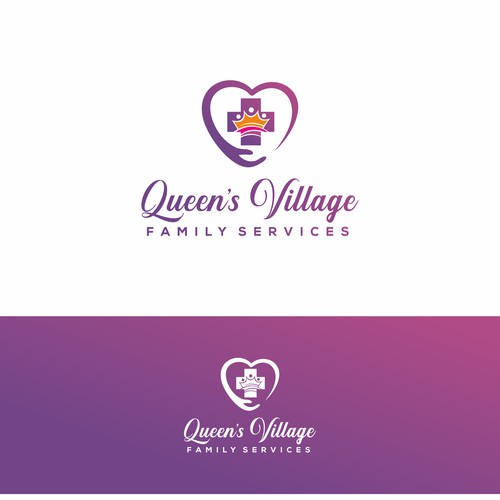 Queen's Village Family Services Logo Design