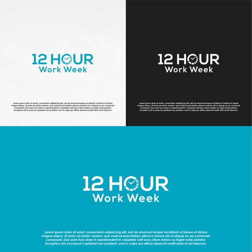 Logo Concept for 12 Hour Work Week