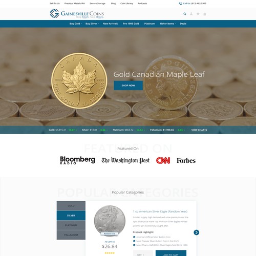 Create a Fun and Exciting Landing Page For a Gold Company