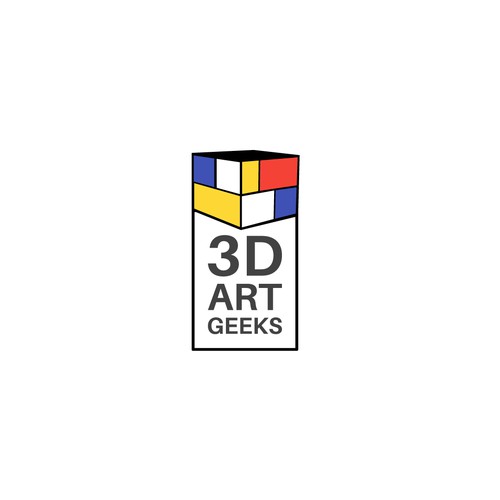 3d art geeks logo