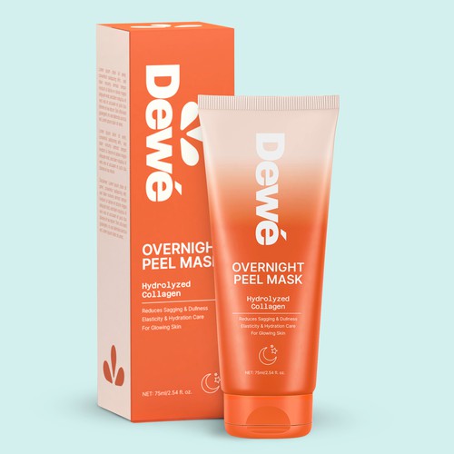 Tube design for a natural and exclusive skincare brand