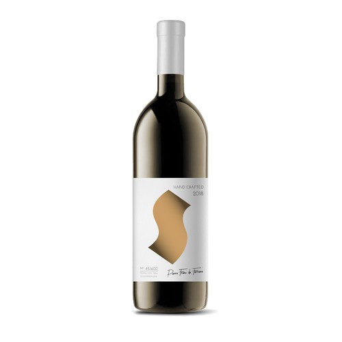 Wine label for hand crafted wine