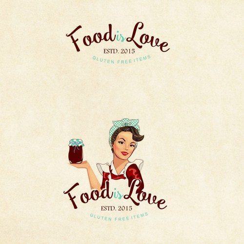 Vintage logo for gluten free items 