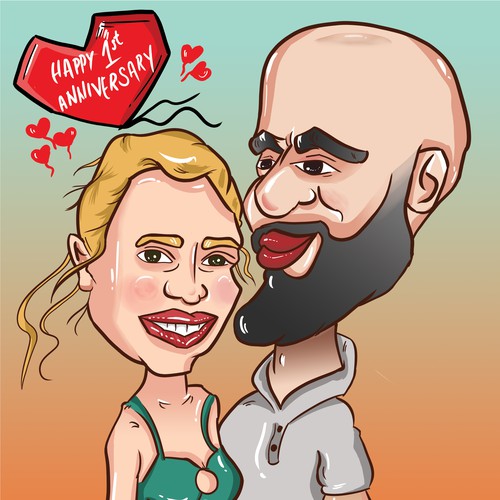Couple Caricature