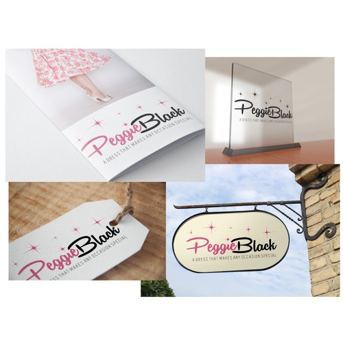 Create a captivating pinup logo design with a twist for Peggie Black