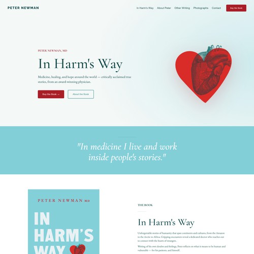 Author Website for a Memoir Launch