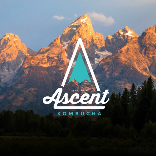Logo for Ascent Kombucha brewery. Check them out: www.ascentkombucha.com