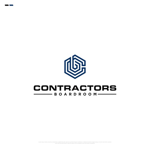 Powerful Logo for Contractors Boardroom