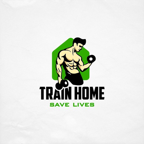 home fitness logo design