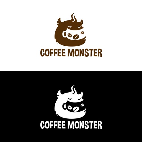 Coffee Monster logo by Junoteam