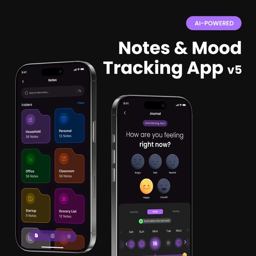 AI-Powered Notes and Journaling (Mood Tracking) App