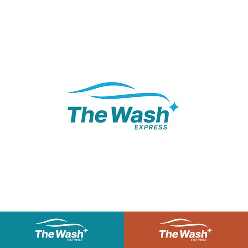 A logo design for a car wash company