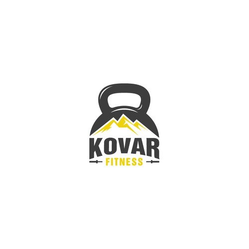 Strong bold KOVAR Fitness logo.