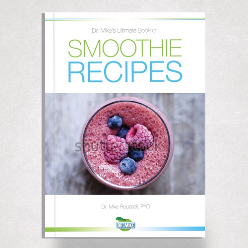 E-book cover (for a book on smoothies) for a well known nutrition advisor