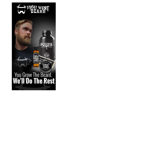  Create banner ads for our beard company