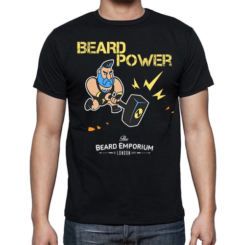 Strongman character design creation for The Beard Emporium.com