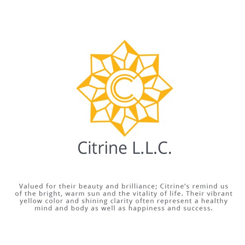 Vibrant E-Commerce Citrine Logo Brand