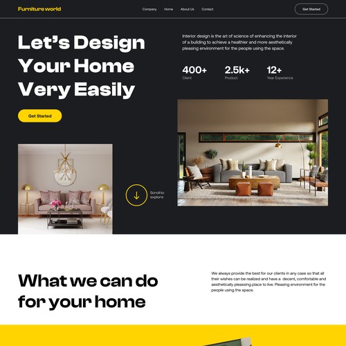 Furniture Lnding Page