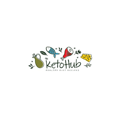 Fun logo concept for a recipe website