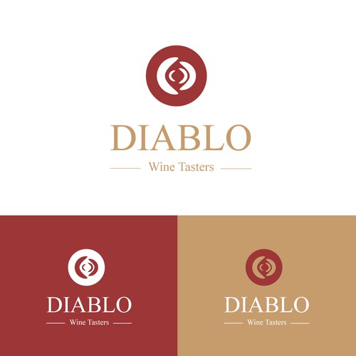 Logo concept Diabolo wine tasters