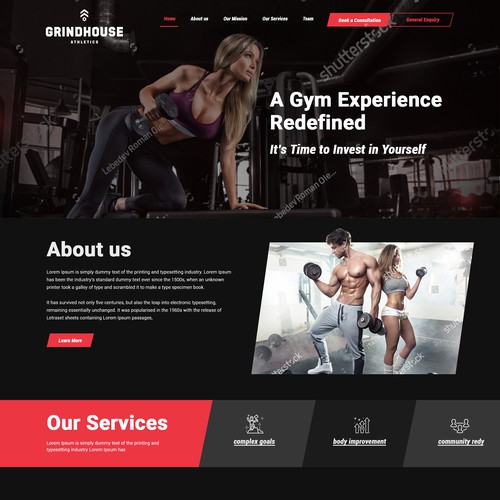 GYM WEBSITE